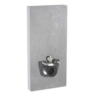 Modul sanitar pentru vas wc suspendat, 101 cm, panou frontal din piatra imitatie beton, Geberit Monolith 131.021.JV.5 - detaliu