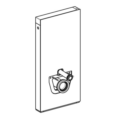 Modul sanitar pentru vas wc suspendat, 101 cm, panou frontal din piatra imitatie beton, Geberit Monolith 131.021.JV.5 - tech