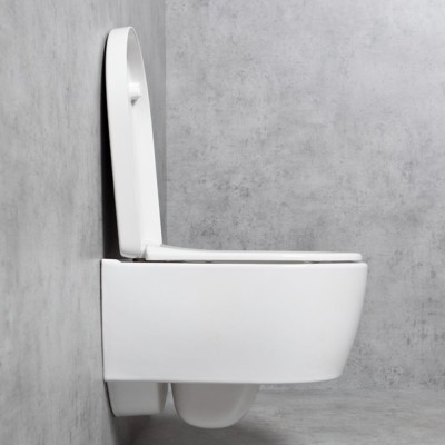 Vas wc suspendat Compact, cu spalare verticala, cu capac soft close, Geberit ICon 204030000+500.670.01.1 - amb 4