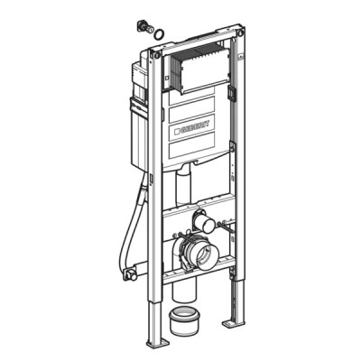 Rezervor incastrat 12 cm pentru WC suspendat dizabilitati, H112 cm Geberit seria Duofix Sigma 111.350.00.5 - detaliu