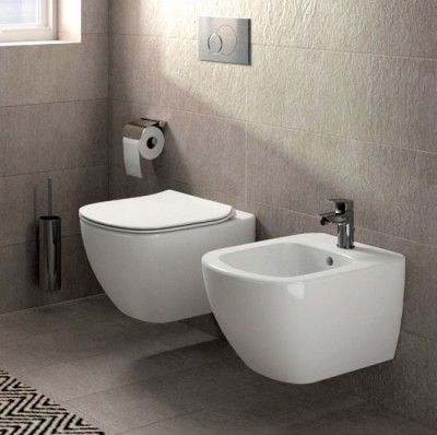 Vas WC suspendat Rimless, alb lucios, Ideal Standard Tesi T493201 - amb 2