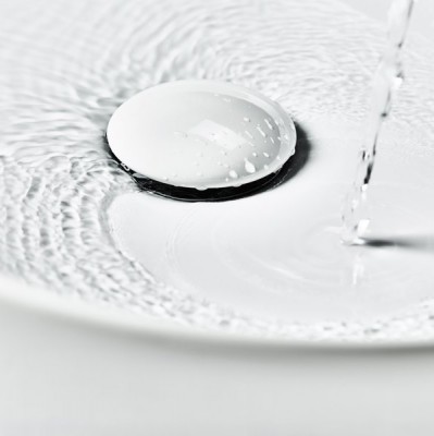 Ventil fix pentru lavoar, cu finisaj ceramic alb, Ravak X01695 - amb 2