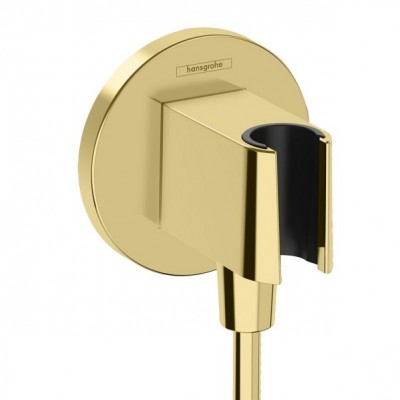 FixFit S conector pentru furtun de dus, cu suport de dus, auriu lucios (polished gold optic), Hansgrohe 26888990