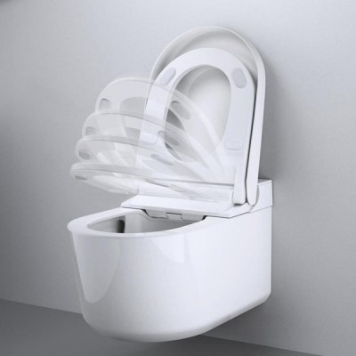 Vas wc suspendat cu functie de bideu, alb alpin, Grohe Sensia Pro cu Grohe HyperClean 36508SH0 - detaliu 1
