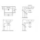 Lavoar suspendat, dreptunghiular, 65 cm, alb alpin, Villeroy & Boch Avento 41586501 - tech