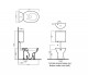 Set vas wc cu iesire verticala si rezervor la semi-inaltime, Hatria seria DolceVita 00YXXN01 + 00Y0U301 - tech