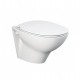Set vas wc suspendat Rimless cu capac soft close Rak Morning MORWC1445AWHA+ MORSC3901WH b