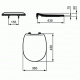 Capac soft close Slim vas wc Ideal Standard seria Connect E772401 teh
