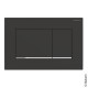 Geberit Sigma30 negru mat, cu strat easy-to-clean - cromat lucios 115.883.14.1
