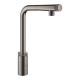 Baterie bucatarie, pipa inalta L, dus extractabil, Grohe Minta Smartcontrol antracit (hard graphite) 31613A00