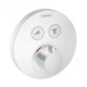 Baterie de dus termostatata, incastrata, alb mat (matt white), Hansgrohe ShowerSelect S 15743700
