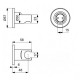 Suport para de dus Porter, gri inchis (magnetic grey), Ideal Standard IdealRain BC806A5 tech