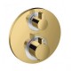 Baterie dus termostatata, incastrat, cu 2 iesiri, auriu lucios (polished gold optic), Hansgrohe Ecostat S 15758990
