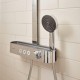 Sistem de dus Showerpipe 260 2jet cu baterie termostatata ShowerTablet Select 400, crom, Hansgrohe Pulsify S 24240000 detaliu 1