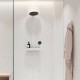 Sistem de dus Showerpipe 260 2jet EcoSmart, cu baterie termostatata ShowerTablet Select 400, alb mat (matt white), Hansgrohe Pulsify S 24241700 amb 1