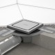 Sifon de pardoseala cu set de instalare si grila inox, set complet, Hansgrohe RainDrain Spot 56055800 orizontala