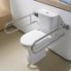 Set vas wc cu rezervor, scurgere verticala, pentru persoanele cu dizabilitati, Roca Access 342237000+341230000 - amb 2