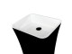 Lavoar cu montaj pe pardoseala, negru-alb (black&white), Besco Assos UMD-A-WOBW - detaliu