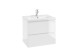Mobilier de baie suspendat, cu lavoar din marmura compozit, Defra Como, 60 alb lucios