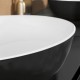 Lavoar pe blat oval, 61 cm, negru-alb (black&white) Villeroy & Boch Artis 419861BCT8 - detaliu 1