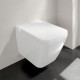 Vas wc suspendat Direct Flush, prindere ascunsa, alb, cu capac soft close, Villeroy & Boch Finion 4664R0R1+9M88S1R1 - amb 6