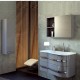 Set mobilier de baie cu lavoar marmura compozit Oristo Opal dreapta, gri lucios - amb 5