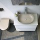 Lavoar pe blat, ceramica sanitara, oval 55x35 cm, fara preaplin, Rak Feeling slim