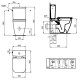 Set vas wc Rimless, Compact, cu rezervor alimentare laterala, Ideal Standard i.Life S T500001+T499801 - tech