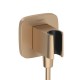 FixFit Q conector pentru furtun de dus, cu suport de dus, bronz satinat (brushed bronze), Hansgrohe 26887140 - detaliu