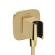 FixFit Q conector pentru furtun de dus, cu suport de dus, auriu lucios (polished gold optic), Hansgrohe 26887990