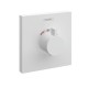 Termostat incastrat pentru baterie, debit mare, alb mat (matt white), Hansgrohe ShowerSelect 15760700