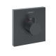 Termostat incastrat pentru baterie, debit mare, negru mat (matt black), Hansgrohe ShowerSelect 15760670
