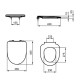 Capac vas wc, inchidere normala, Ideal Standard i.Life A T467501 - tech