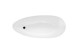 Cada de baie freestanding ovala, 170 cm, Black & White, Besco Goya BSCWMD-170-GBW - detaliu 4