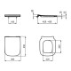 Capac soft close subtire, pentru vas wc, Ideal Standard i.Life B T500301 - tech