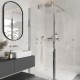 Cuier simplu pentru baie, crom lucios, Deante Silia ADI_0111 - amb 2