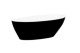 Cada de baie freestanding, ovala, Besco Goya Black & White BSCWMD-160-GBW - detaliu 1