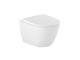 Capac soft close vas wc Compact, din Supralit, alb mat, Roca Ona 801E22621 - detaliu 1