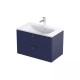 Mobilier de baie, cu lavoar marmura compozit, Oristo Siena bleumarin mat - detaliu