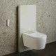 Modul sanitar pentru vas wc suspendat, 101 cm, panou frontal din sticla alba, Geberit Monolith 131.021.SI.5 - amb 2