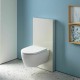 Modul sanitar pentru vas wc suspendat, 101 cm, panou frontal din sticla gri nisipiu, Geberit Monolith 131.021.JL.5