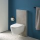 Modul sanitar pentru vas wc suspendat, 101 cm, panou frontal din piatra imitatie beton, Geberit Monolith Plus 131.221.JV.7