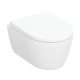 Vas wc suspendat Rimfree, Compact, cu capac soft close, Geberit Icon alb mat 502.381.JT.1 - detaliu