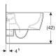 Vas wc suspendat Rimfree, Compact, forma inchisa, Geberit Icon alb mat 204070000 - tech 3