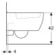 Vas wc suspendat Compact, cu spalare verticala, Geberit ICon 204030000 - tech 3