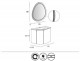 Set mobilier de baie cu lavoar rasina si oglinda LED, alb mat (Bianco opaco), Baden Haus Eclisse 55170+50158+44777 - tech