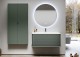 Set mobilier de baie cu lavoar rasina, verde mat (Verde opaco), Baden Haus Idra 55806+50264 - amb 1