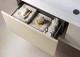 Set mobilier de baie cu lavoar rasina, picioare lemn, bumbac alb mat (Cotone), Baden Haus Idra 55811+40444+50265 - detaliu 4