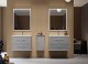 Set mobilier de baie cu lavoar rasina si oglinda LED, gri deschis (Grigio nuvola), Baden Haus Tiffany 55242+50169+45084 - amb 1
