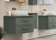 Set mobilier de baie, cu blat, lavoar ceramica, verde mat (Verde opaco), Baden Haus Tiffany 55331+50311+40392+50179 - amb 2